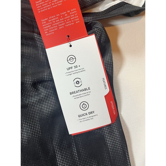 Spyder Men’s Surf Sand Sun Short Sleeve Rash Guard Tee UPF Protection Swim Shirt - Picture 5 of 5